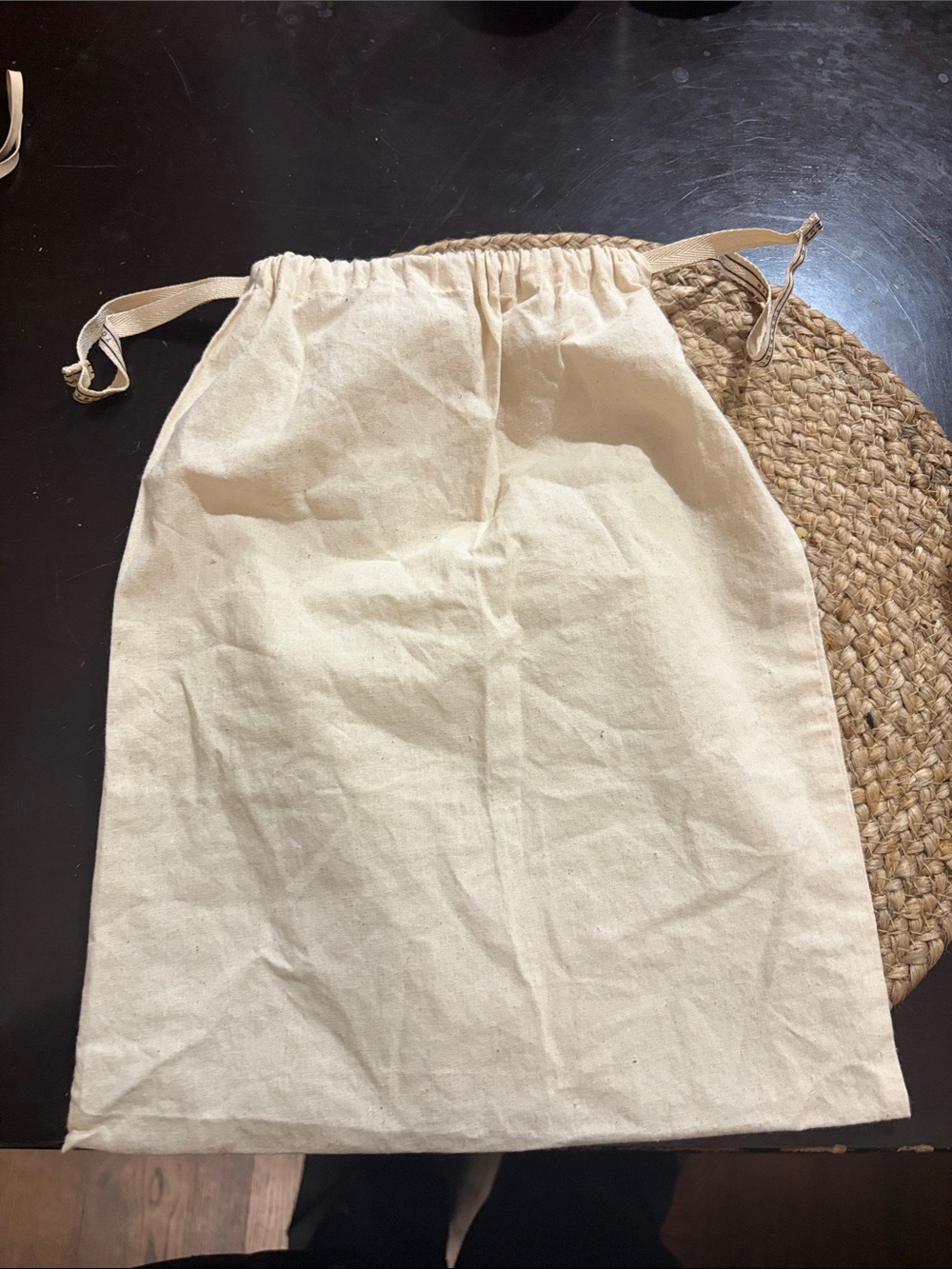 Tory Burch canvas dust bag with draw string